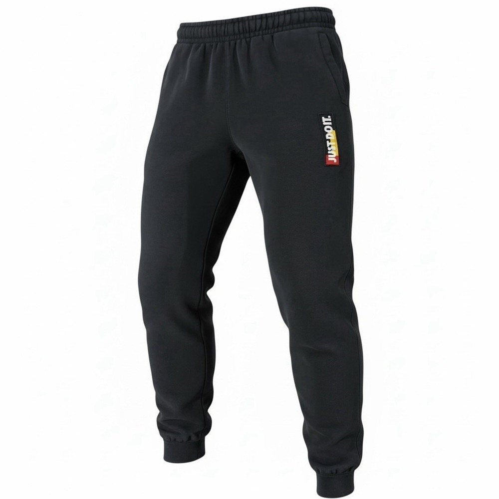 Nike Sportswear Just Do It Fleece Joggers CU4062-010 Black Men's Size S